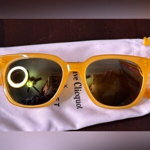 Veuve Clicquot orange Vaurnet Square-Frame Sunglasses for Unisex